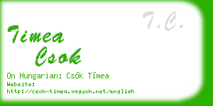 timea csok business card